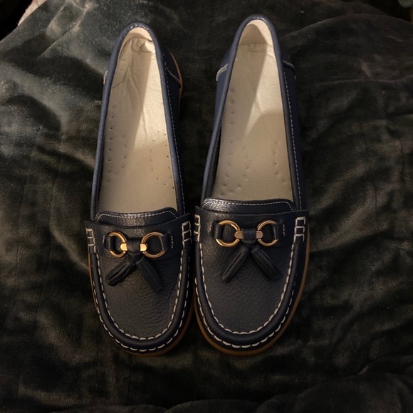 Shoes - Brand new blue slip on shoes